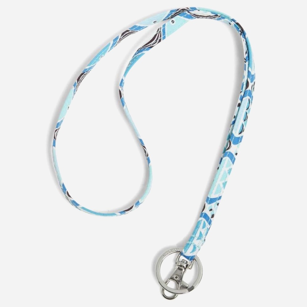 Vera Bradley Go Fish Blue Style Lanyard NWT